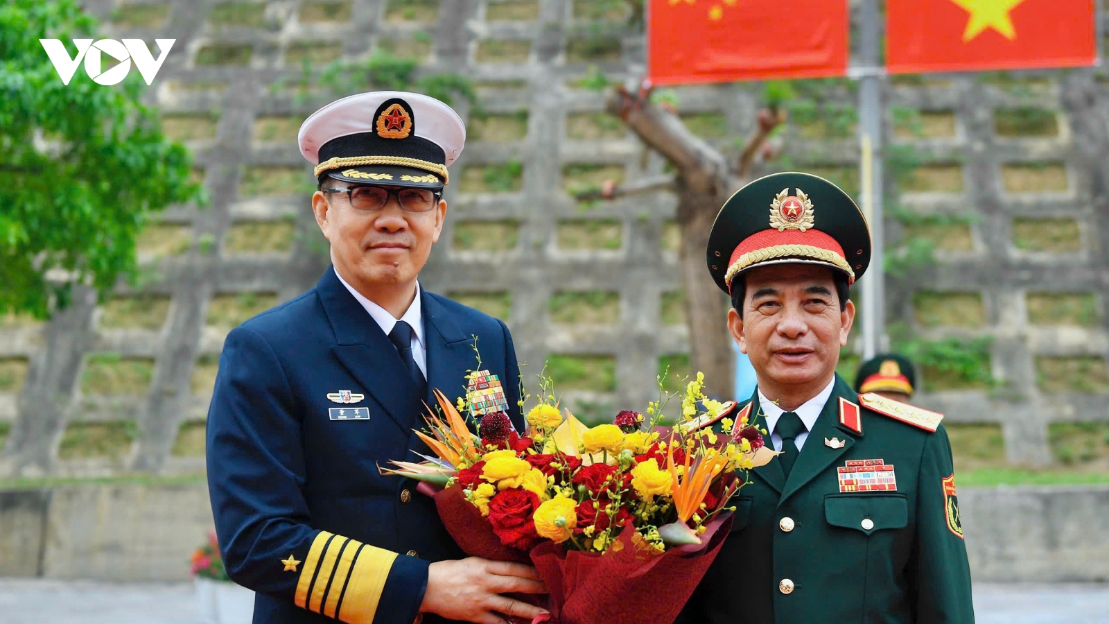 Đại tướng Phan Văn Giang đón Bộ trưởng Quốc phòng Trung Quốc Đổng Quân