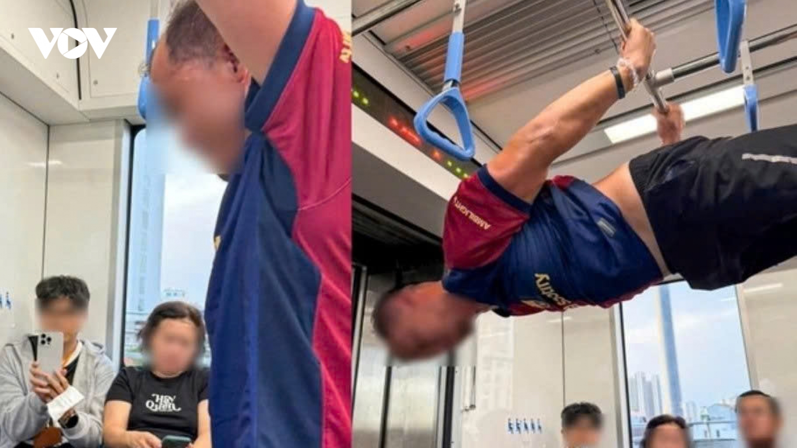 Hít xà đơn trên Metro là “gây rối trật tự công cộng”