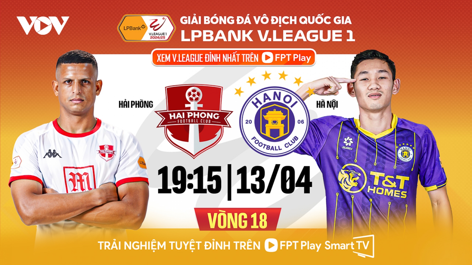 Lịch thi đấu bóng đá Việt Nam hôm nay 13/4