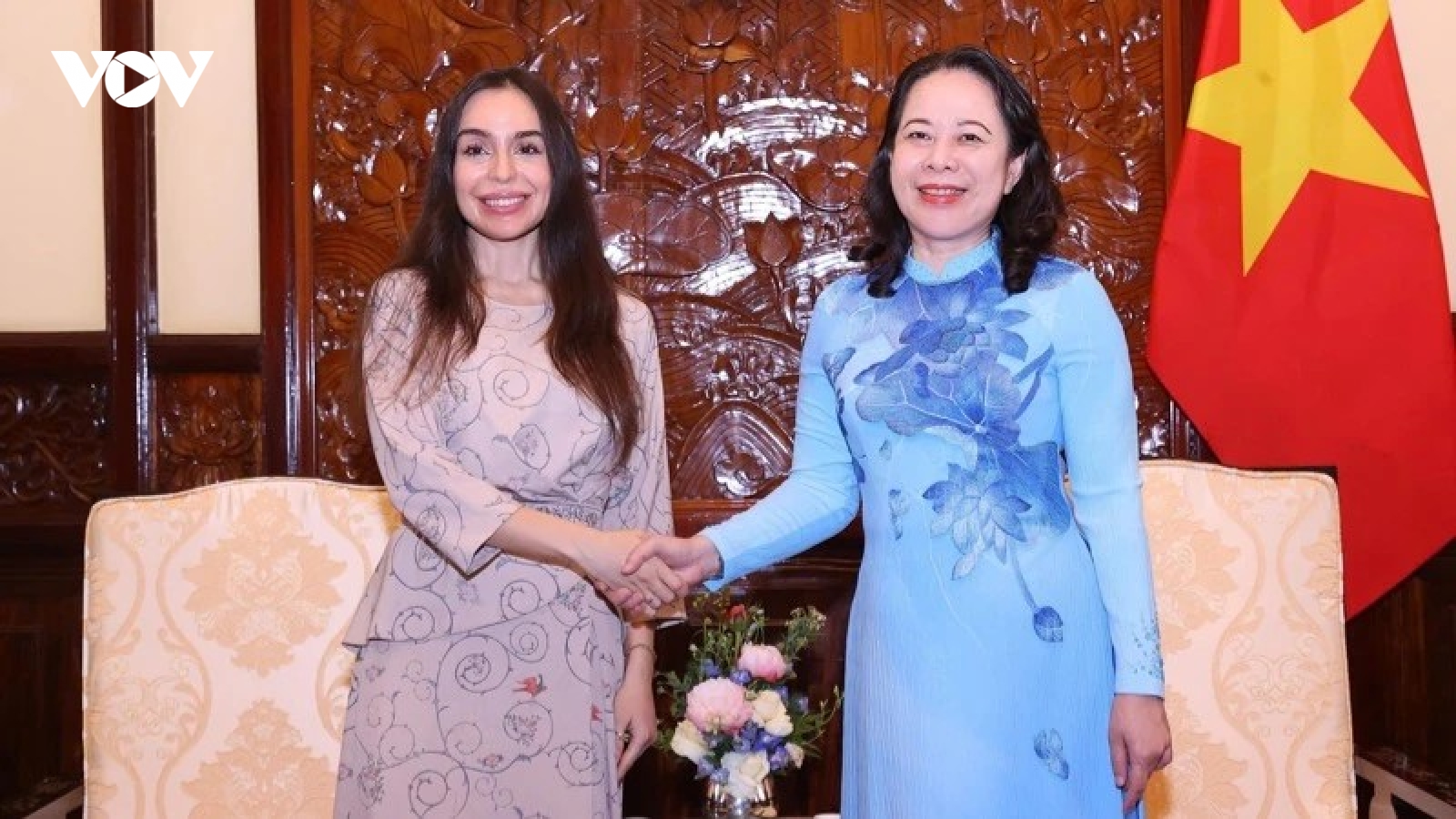 Phó Chủ tịch nước Võ Thị Ánh Xuân tiếp Phó Chủ tịch Quỹ Heydar Aliyev