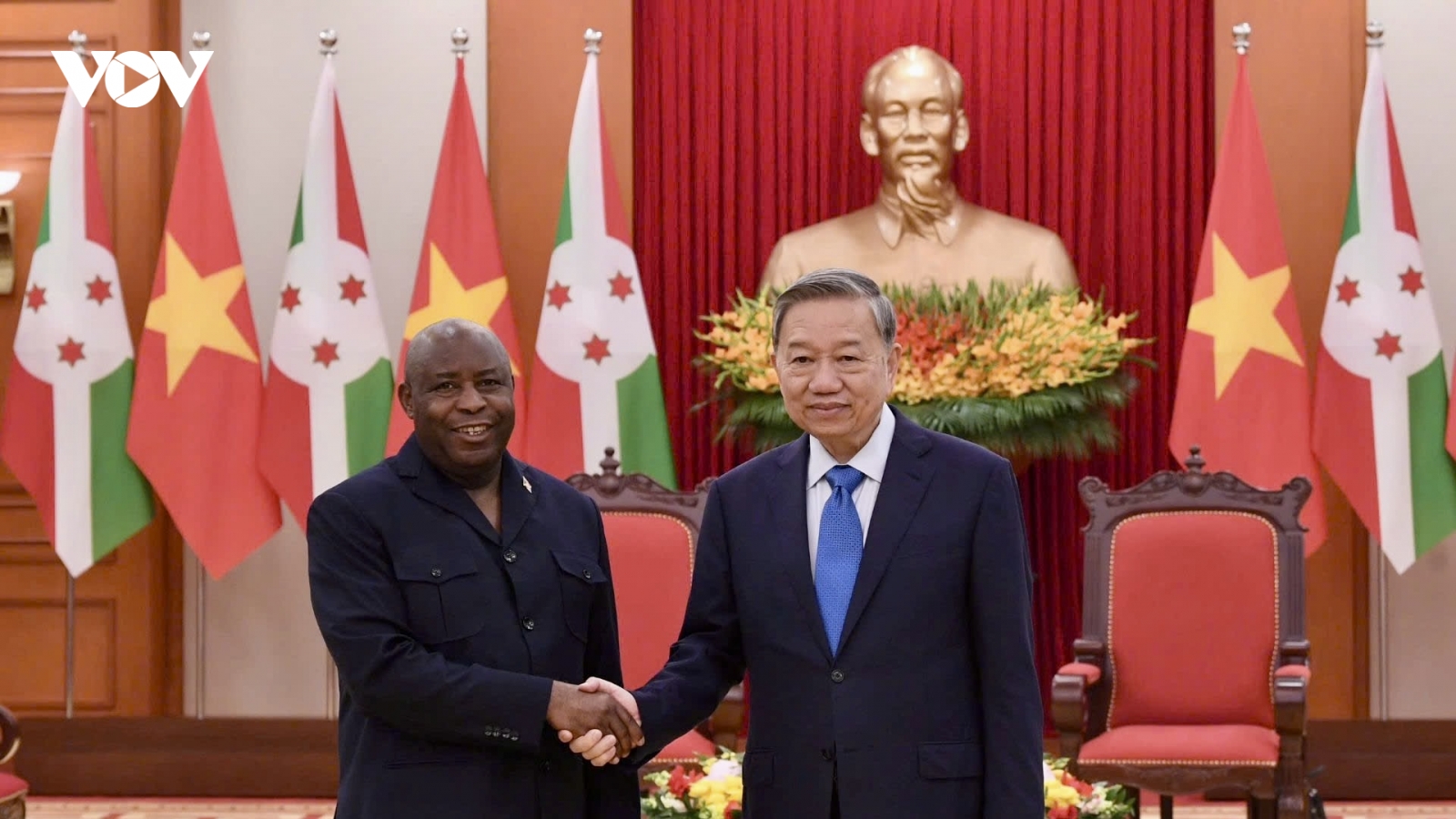 Tổng Bí thư Tô Lâm tiếp Tổng thống Burundi