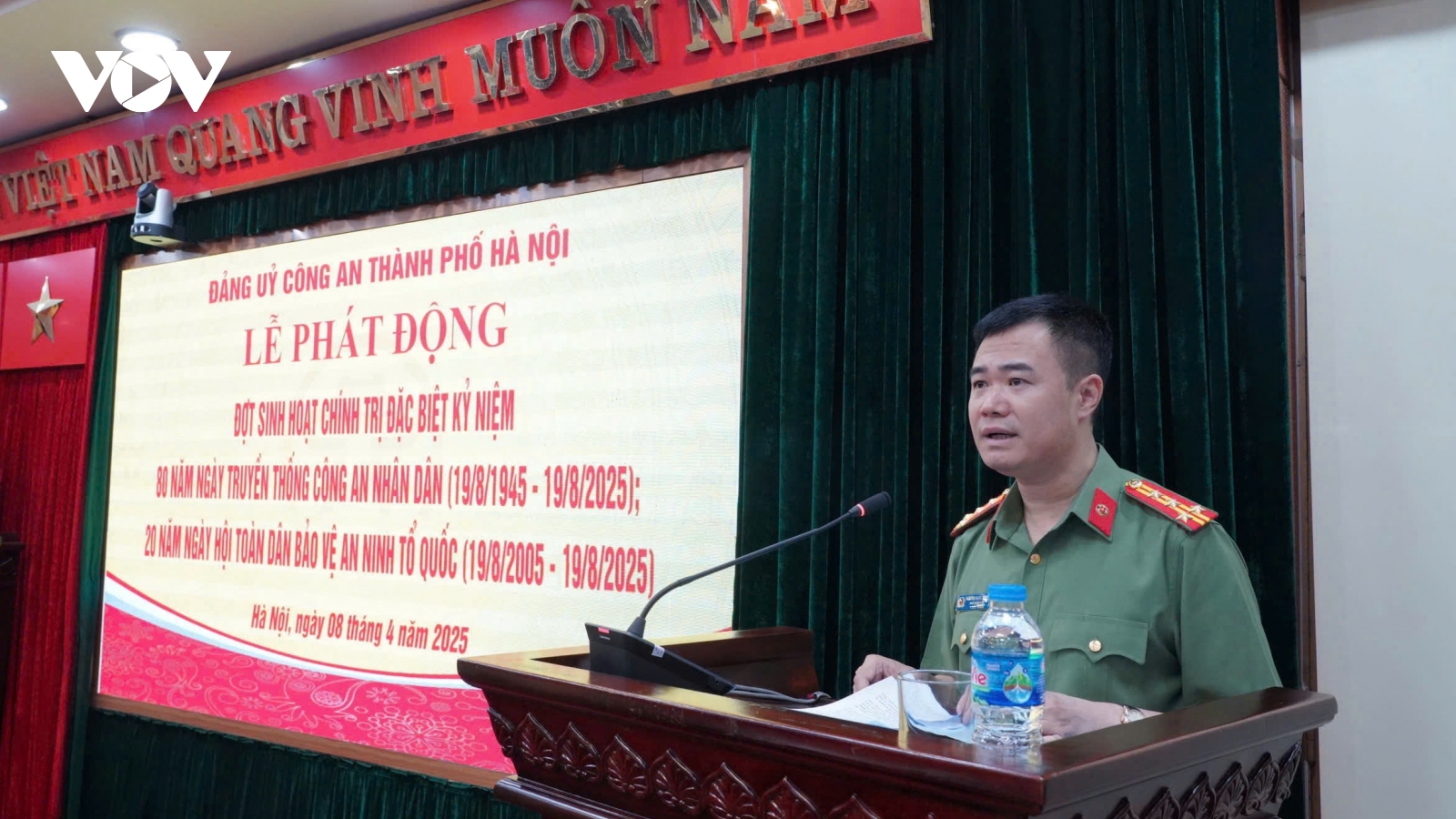 Công an TP Hà Nội phát động đợt sinh hoạt chính trị đặc biệt