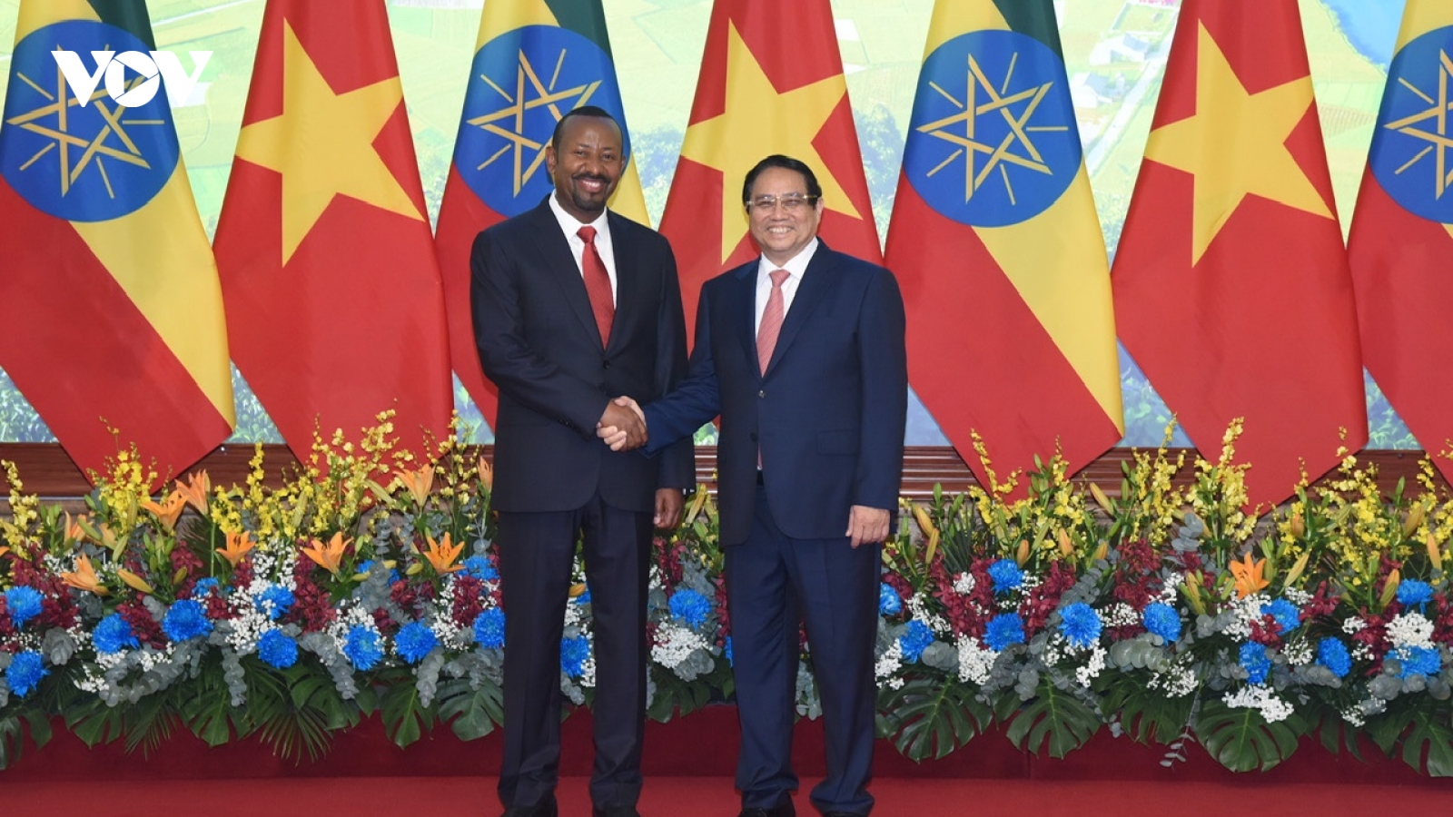 Thủ tướng Phạm Minh Chính đón và hội đàm với Thủ tướng Ethiopia