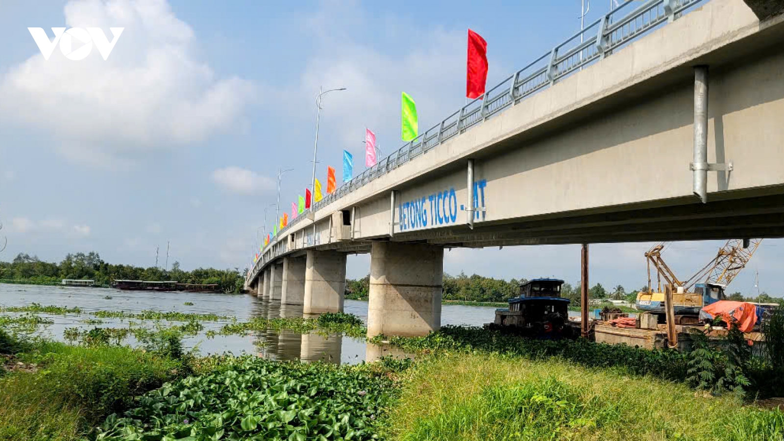 Tiền Giang: Khánh thành cầu Tân Phong bắc qua cù lao trên sông Tiền