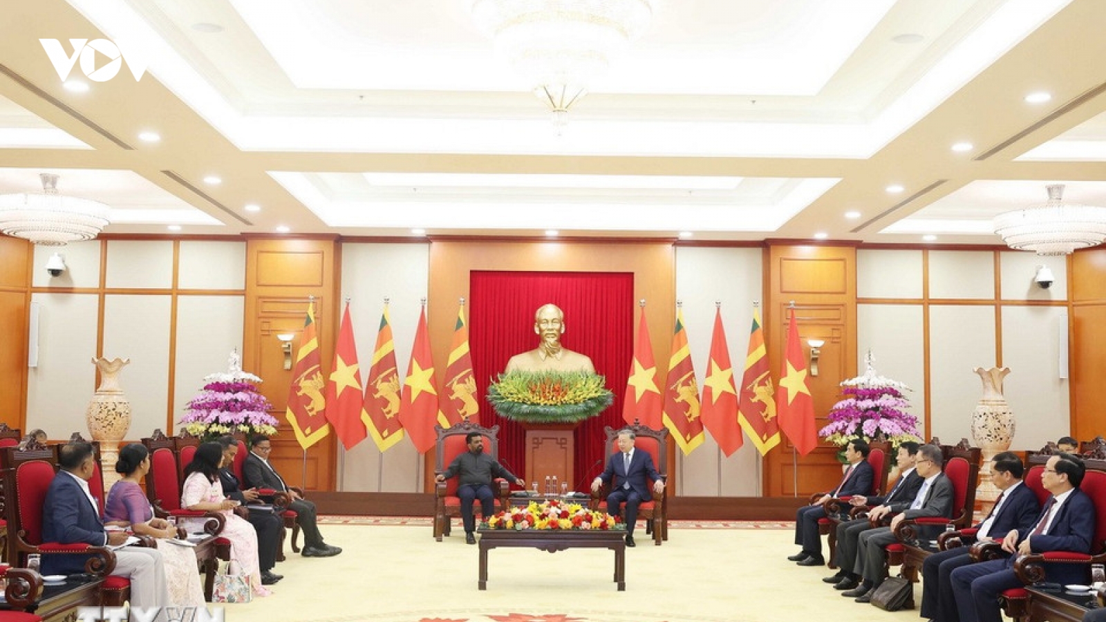 Tổng Bí thư Tô Lâm tiếp Tổng thống Sri Lanka Anura Kumara Dissanayaka
