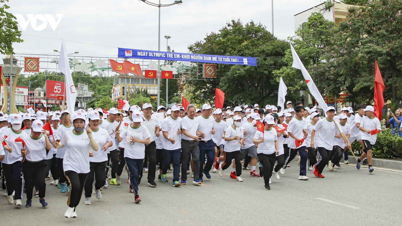 Hơn 1.100 học sinh tham gia Ngày Olympic Trẻ em năm 2025 tại tỉnh Điện Biên