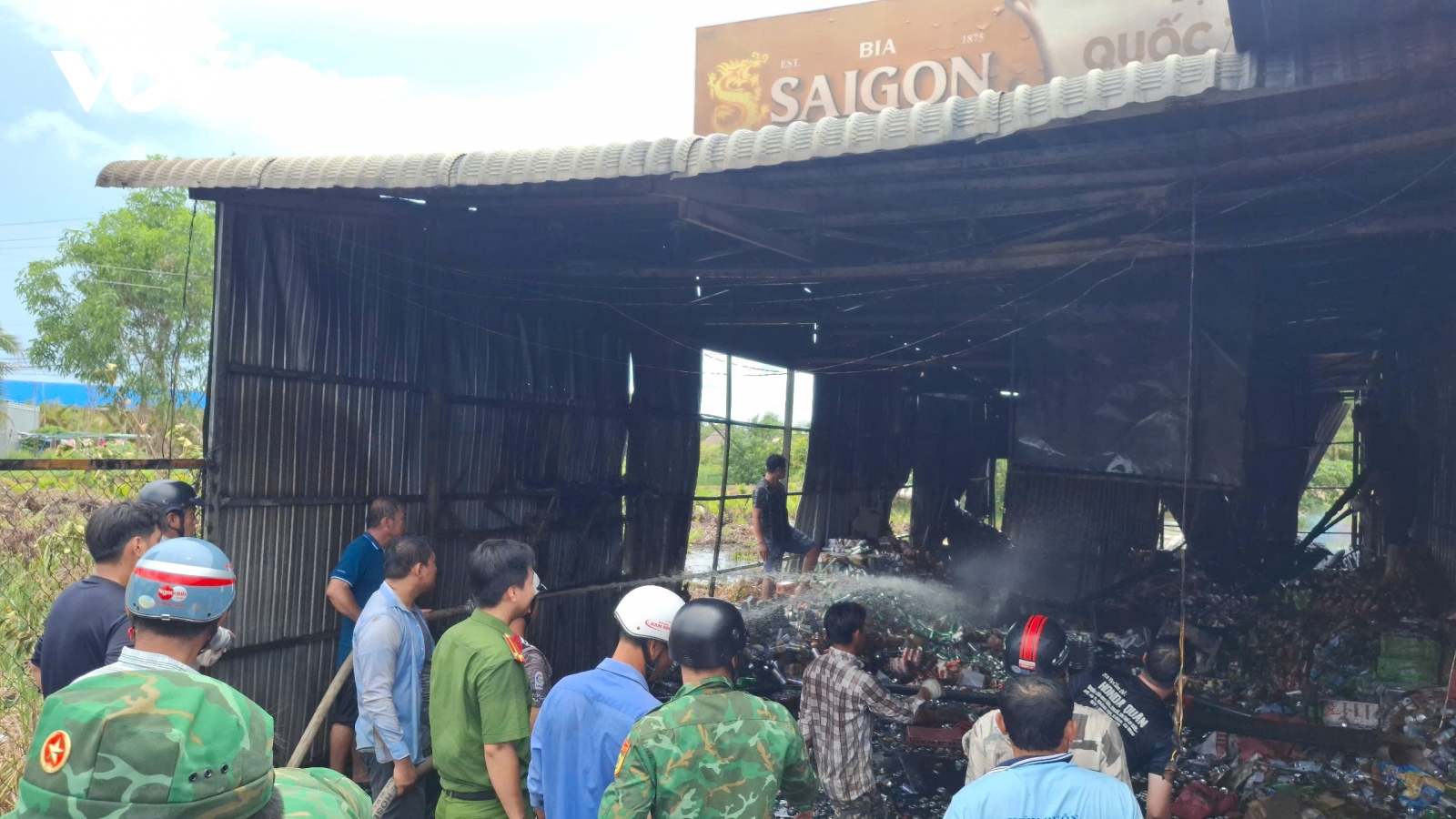 Cà Mau: Cháy đại lý bia ở U Minh