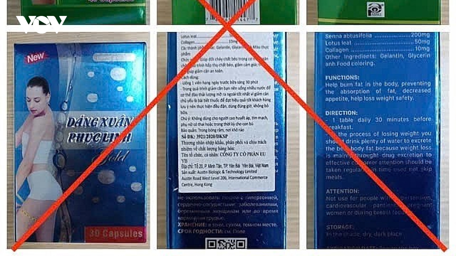 Yêu cầu gỡ quảng cáo 2 thực phẩm bảo vệ sức khoẻ chứa chất cấm sibutramine