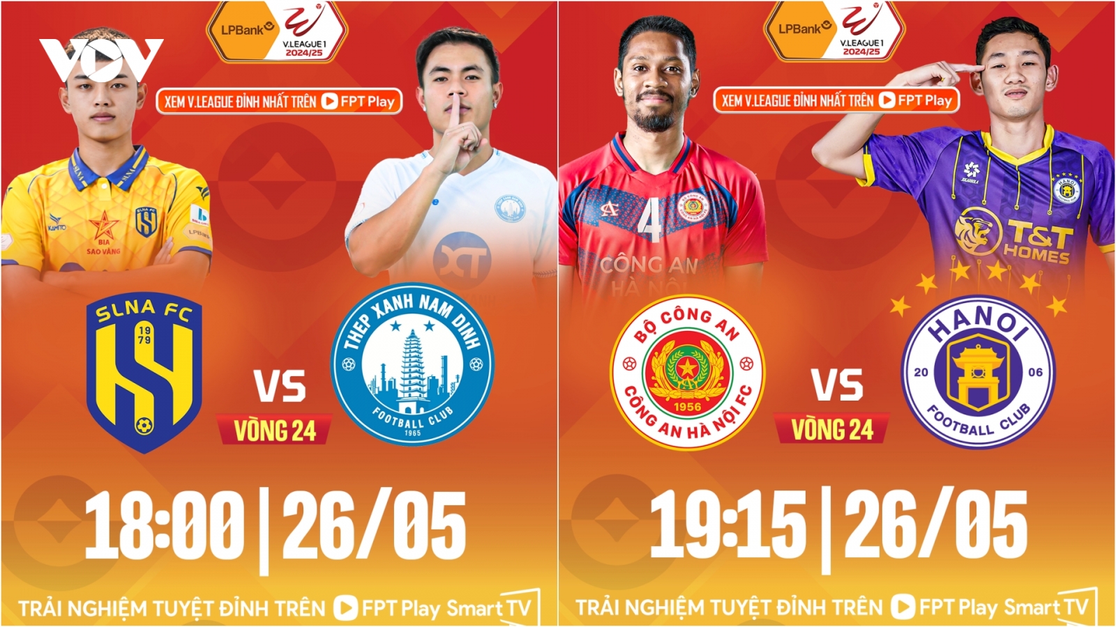 Vòng 24 V-League 2024/2025: CLB CAHN có thể giúp Nam Định vô địch sớm