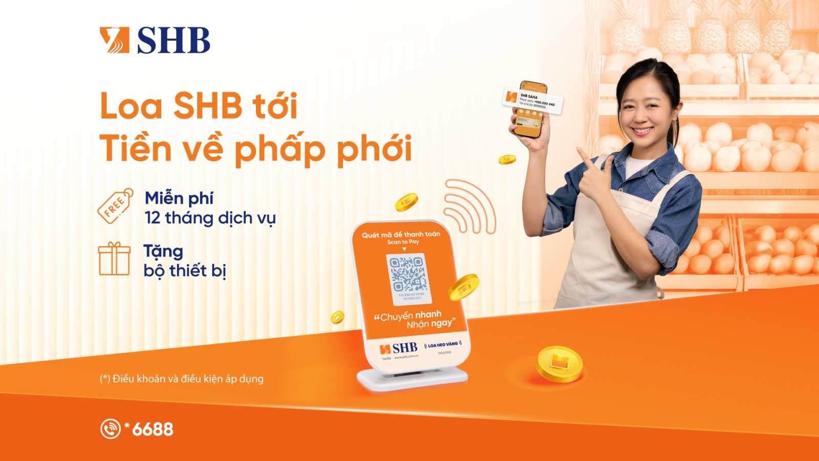 SHB ra mắt dịch vụ Loa thanh toán, hỗ trợ khách hàng tránh gian lận giao dịch