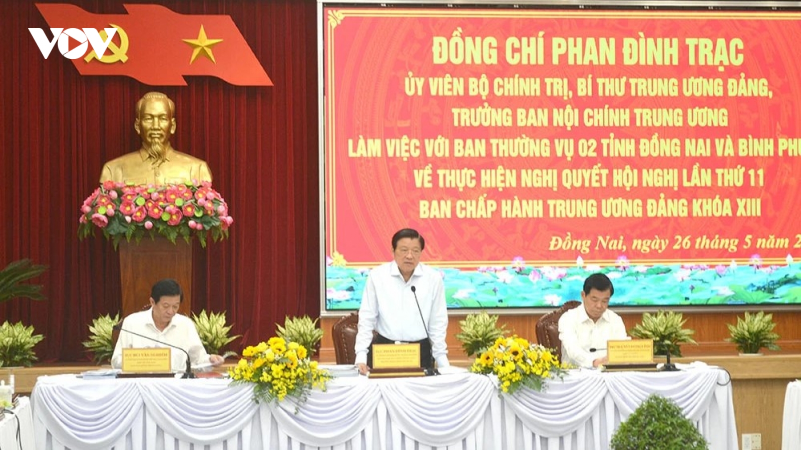 Trưởng Ban Nội chính Trung ương làm việc tại Đồng Nai về sáp nhập tỉnh