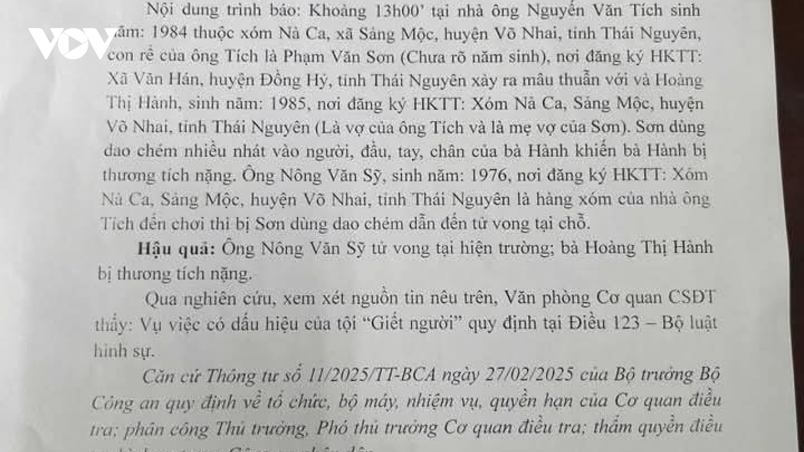 Con rể chém mẹ vợ và hàng xóm, 1 người tử vong