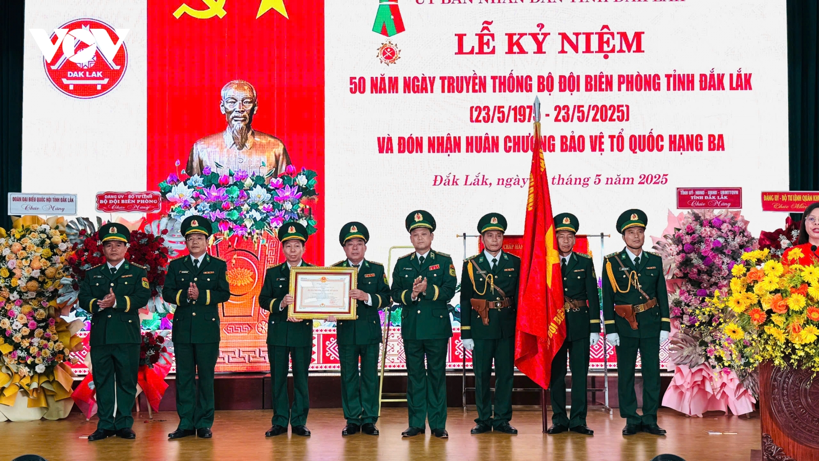 Kỷ niệm 50 năm Biên phòng Đắk Lắk và đón Huân chương Bảo vệ Tổ quốc hạng Ba