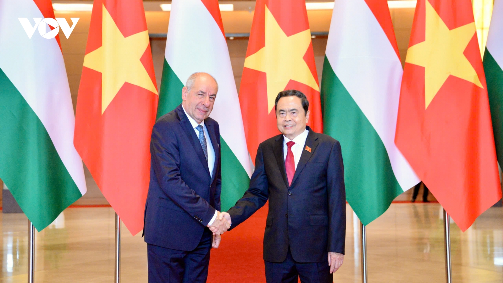 Chủ tịch Quốc hội Trần Thanh Mẫn hội kiến Tổng thống Hungary