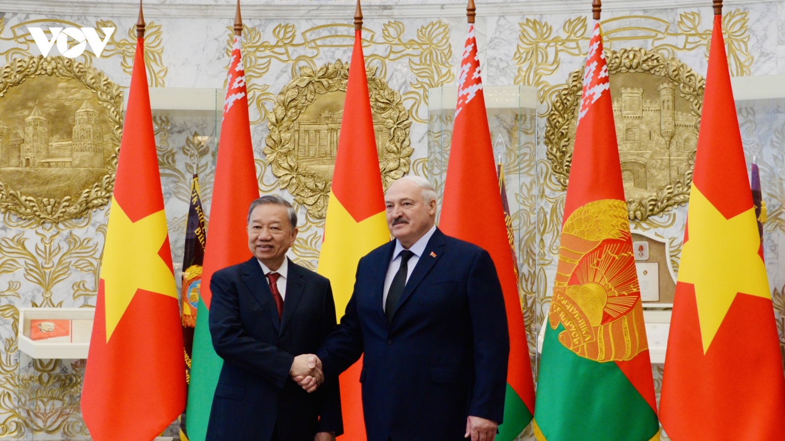 Đài PTTH Belarus đưa tin về chuyến thăm Belarus của Tổng Bí thư Tô Lâm