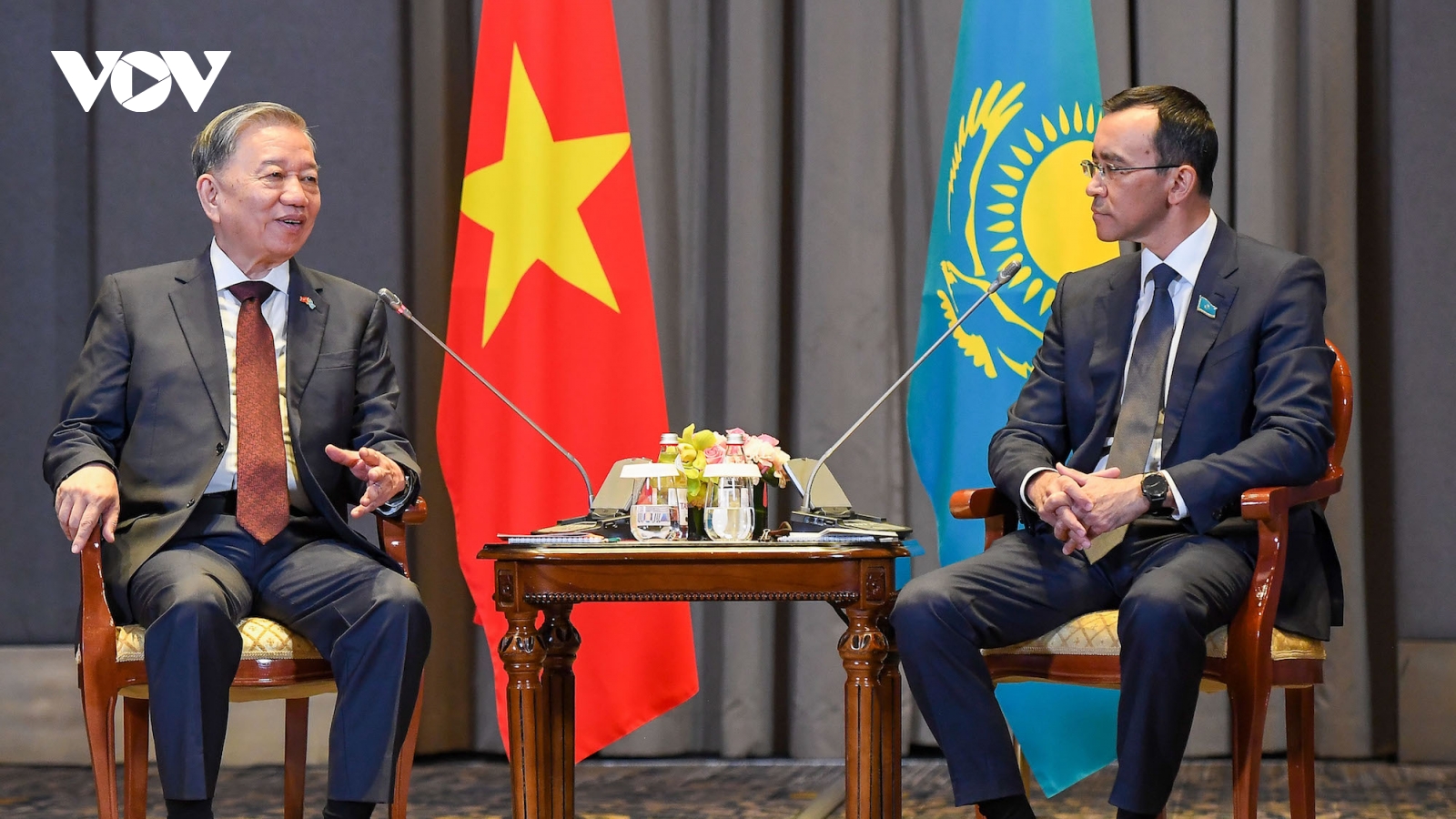 Tổng Bí thư Tô Lâm hội kiến Chủ tịch Thượng viện Kazakhstan Maulen Ashimbayev