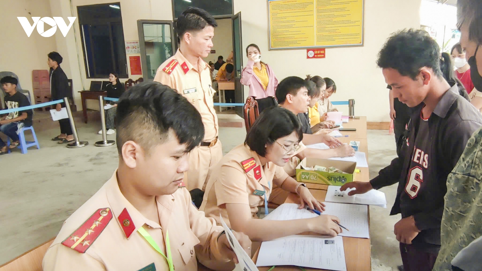 Điện Biên tổ chức kỳ thi sát hạch lái xe hạng A1 đầu tiên do công an đảm nhiệm