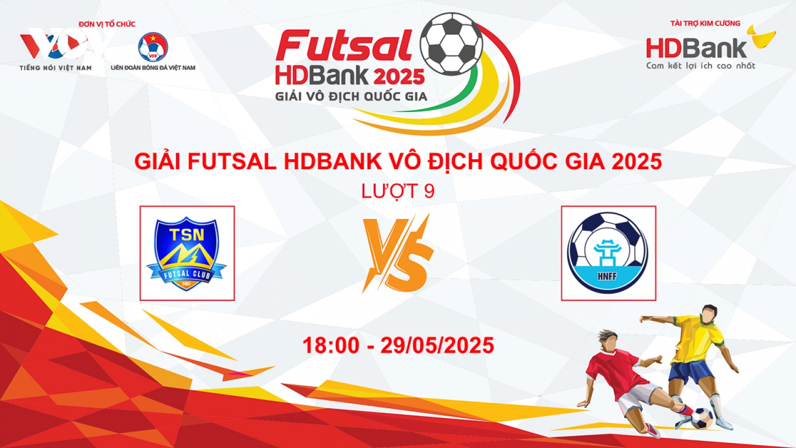 Trực tiếp Thái Sơn Nam TP.HCM vs Hà Nội tại Giải Futsal HDBank VĐQG 2025