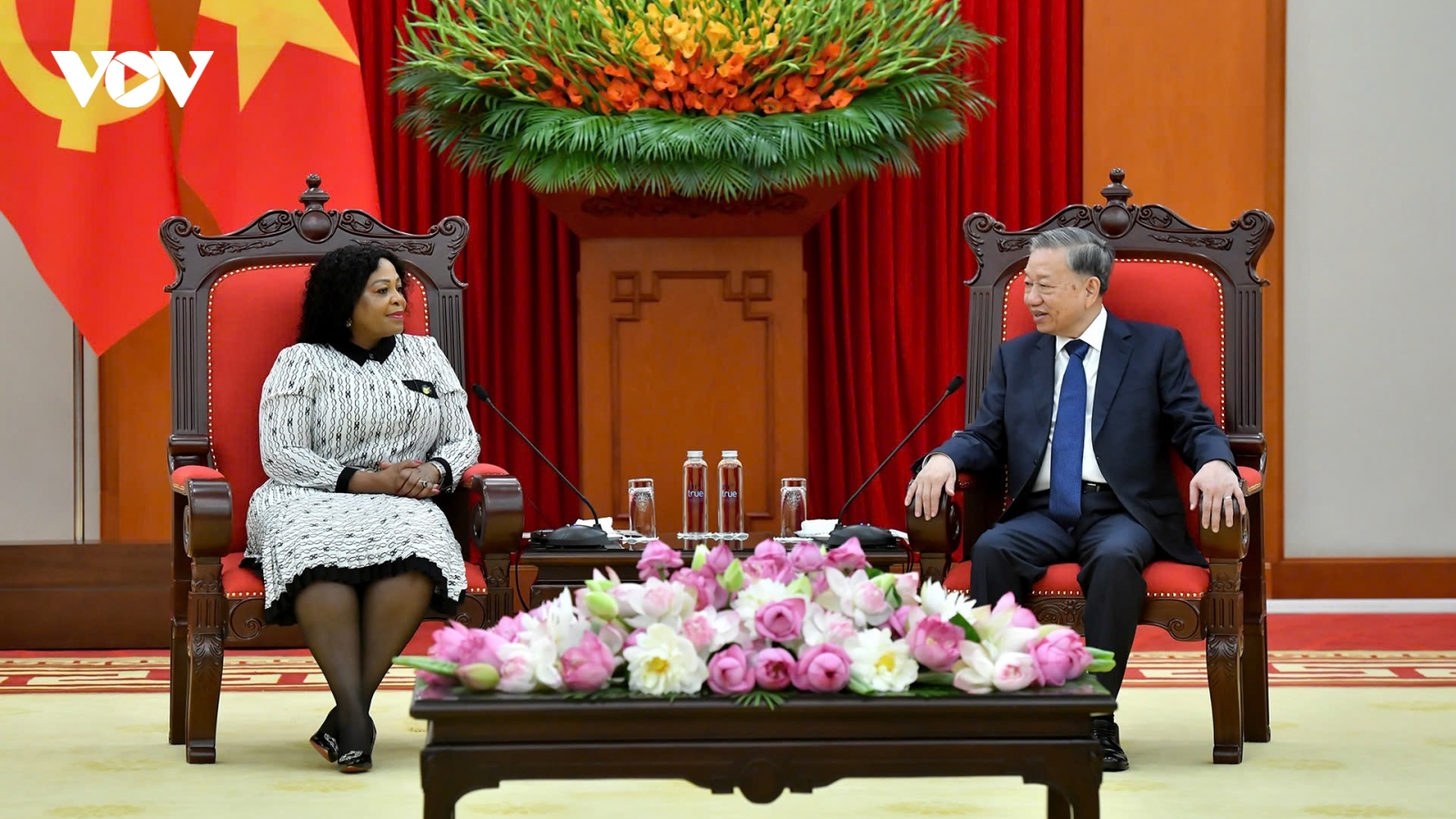 Tổng Bí thư Tô Lâm tiếp Phó Tổng Thư ký thứ nhất Đảng Đại hội Dân tộc Phi (ANC)