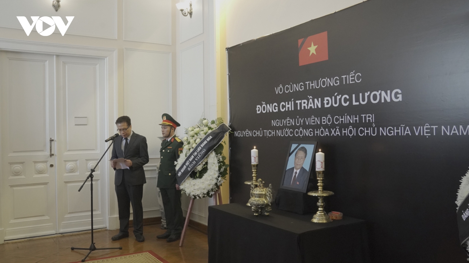 Lễ viếng nguyên Chủ tịch nước Trần Đức Lương tại Nga