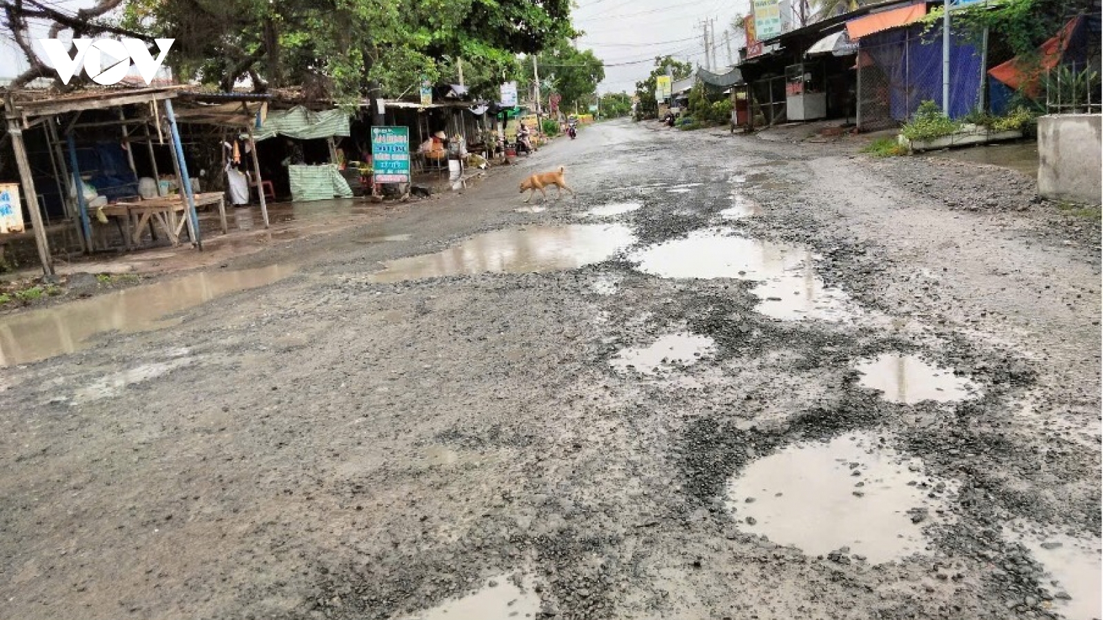 Quốc lộ 53B xuống cấp nghiêm trọng, dân sống lay lắt trong bụi mù và sình lầy