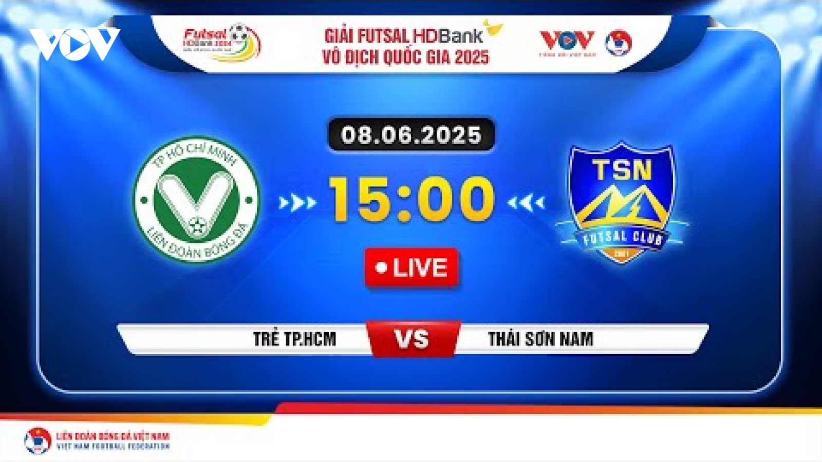Xem trực tiếp Thái Sơn Nam vs Trẻ TP.HCM tại giải Futsal HDBank VĐQG 2025