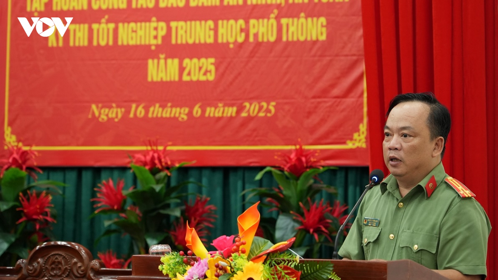 Bình Thuận huy động hàng trăm công an bảo vệ an ninh kỳ thi tốt nghiệp THPT 2025