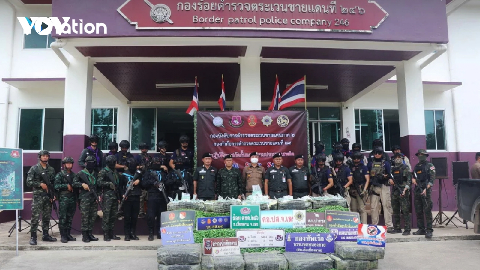 Thái Lan thu giữ hơn nửa tấn ma túy tại biên giới Lào