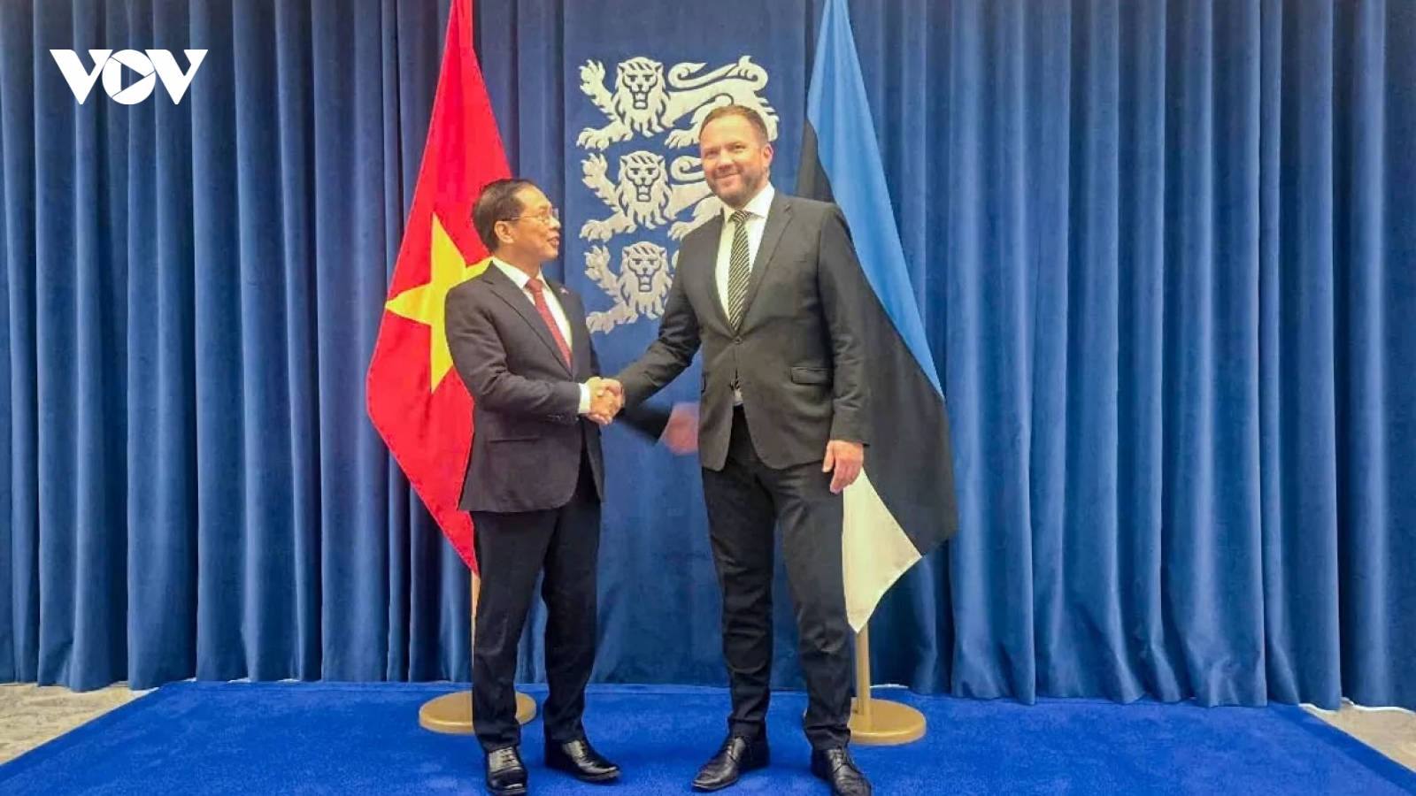 Bộ trưởng Ngoại giao Bùi Thanh Sơn hội đàm với Bộ trưởng Ngoại giao Estonia