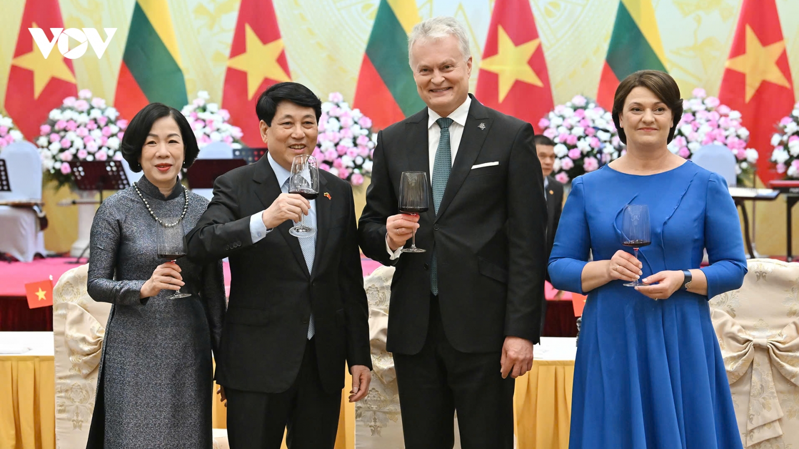 Chủ tịch nước Lương Cường chủ trì chiêu đãi chính thức Tổng thống Litva
