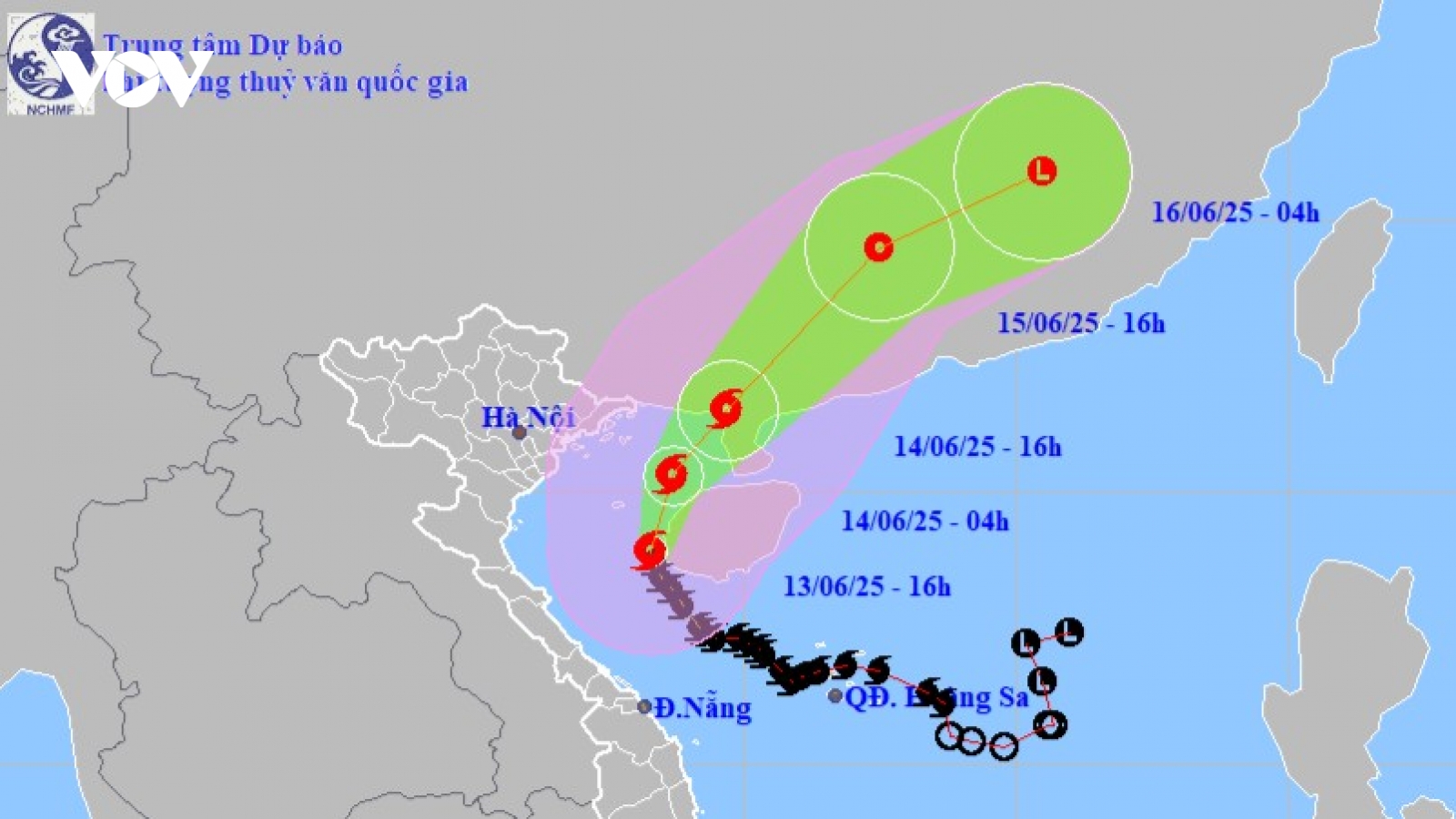 Bão số 1 giật cấp 14 di chuyển nhanh theo hướng Bắc