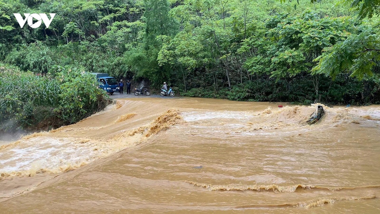 Mưa lớn gây ngập lụt diện rộng tại huyện Mường Khương (Lào Cai)