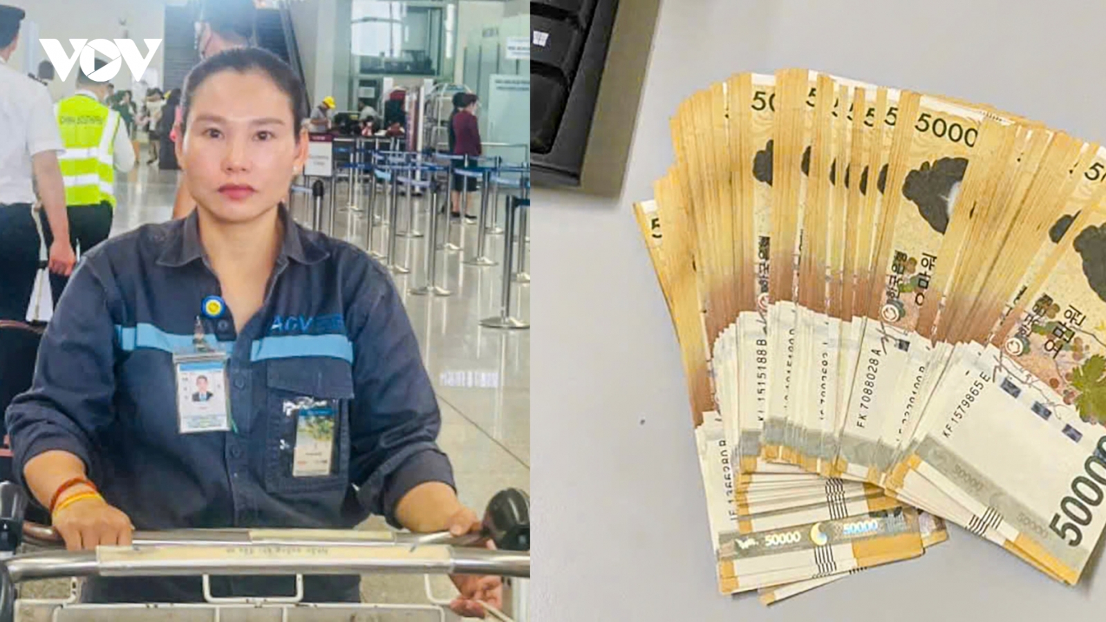 Hành khách Hàn Quốc bỏ quên 5 triệu won ở sân bay Nội Bài