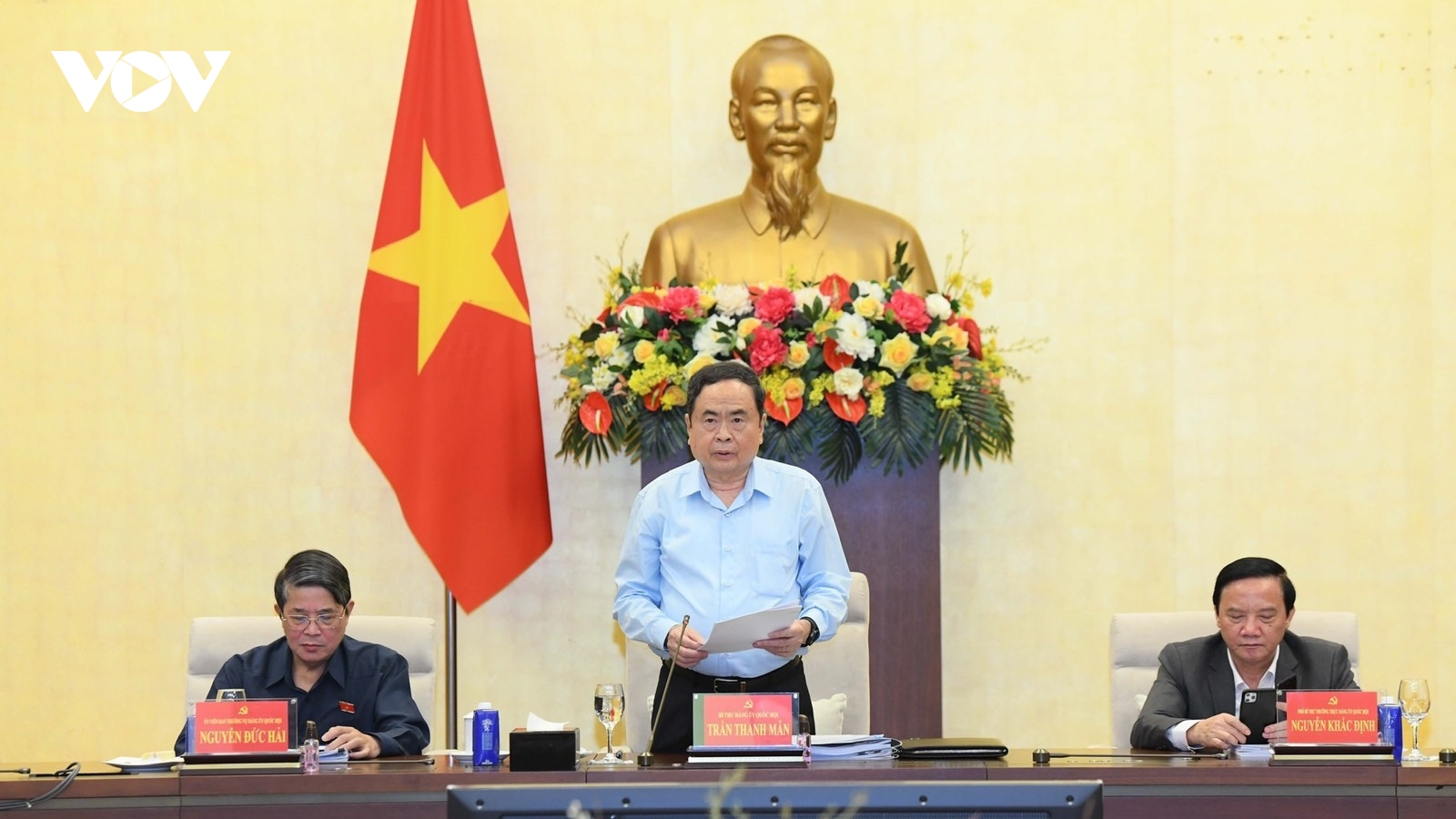 Bí thư Đảng uỷ Quốc hội, Chủ tịch Quốc hội chủ trì cuộc họp về nhân sự