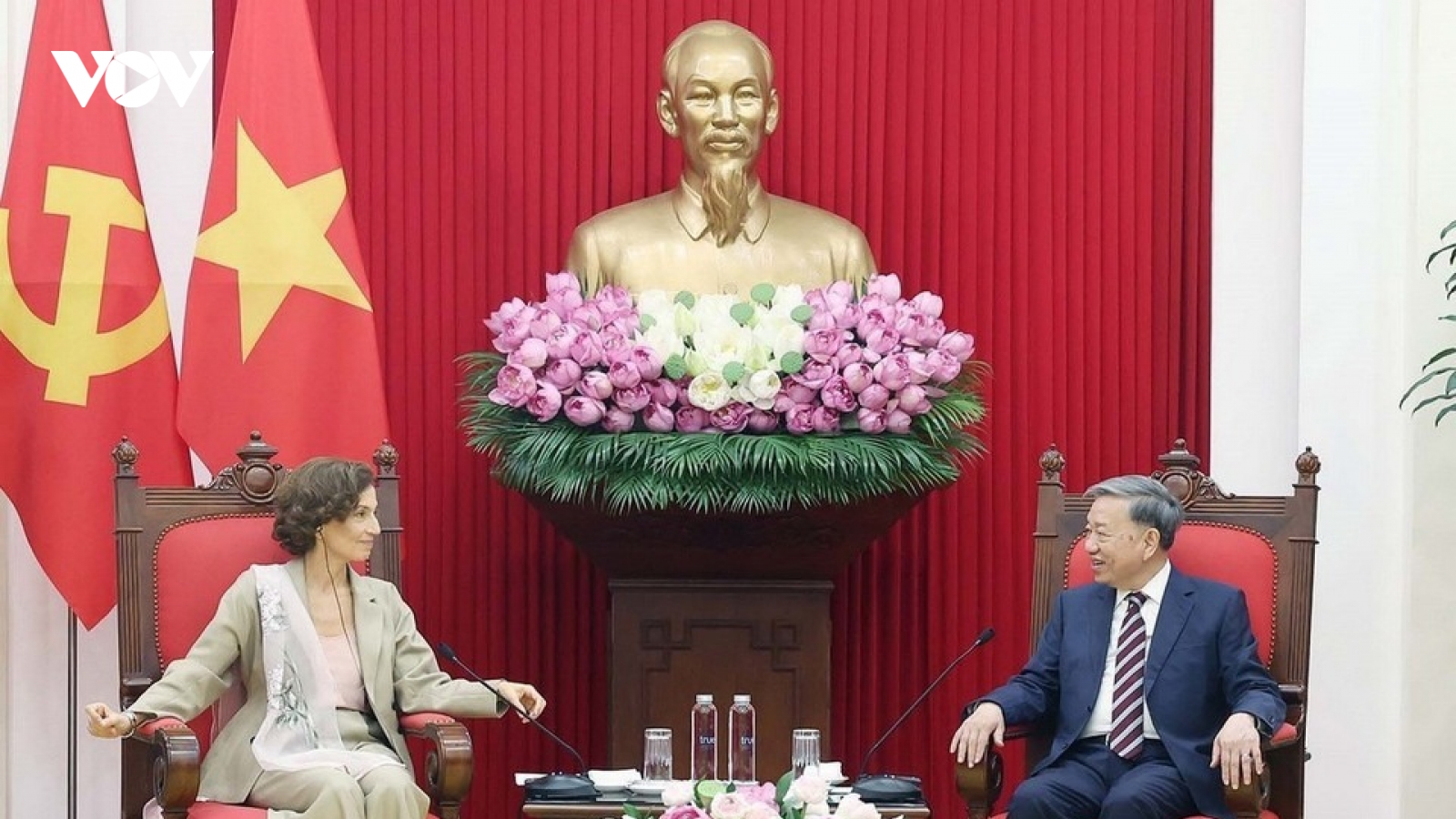 Tổng Bí thư Tô Lâm tiếp Tổng Giám đốc Tổ chức UNESCO