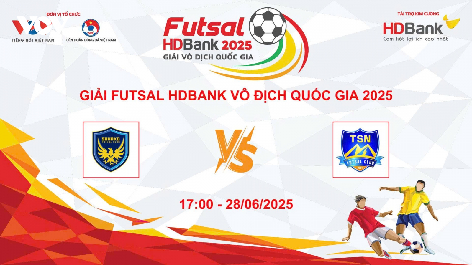 Trực tiếp Sahako - Thái Sơn Nam TP.HCM tại giải Futsal HDBank VĐQG 2025
