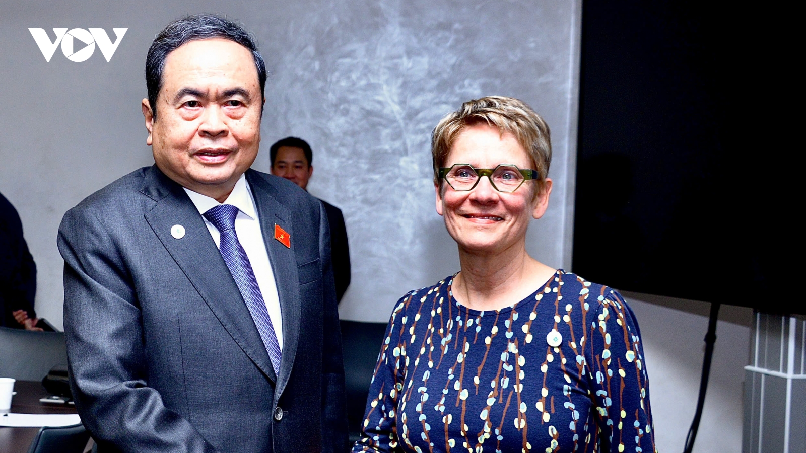 Chủ tịch Quốc hội Trần Thanh Mẫn gặp Chủ tịch Thượng viện Canada