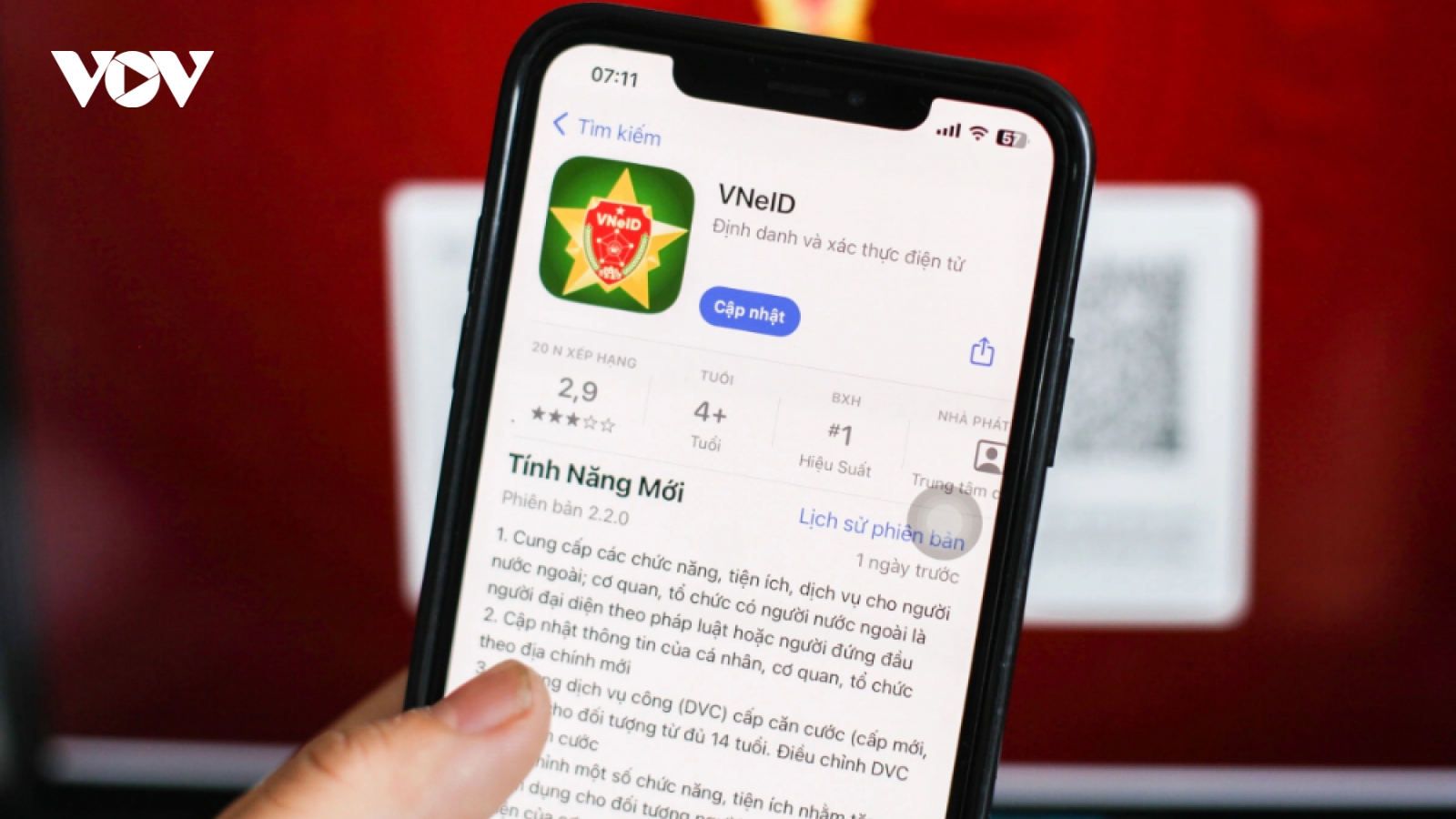 Nhiều tính năng mới vừa được bổ sung vào ứng dụng VNeID