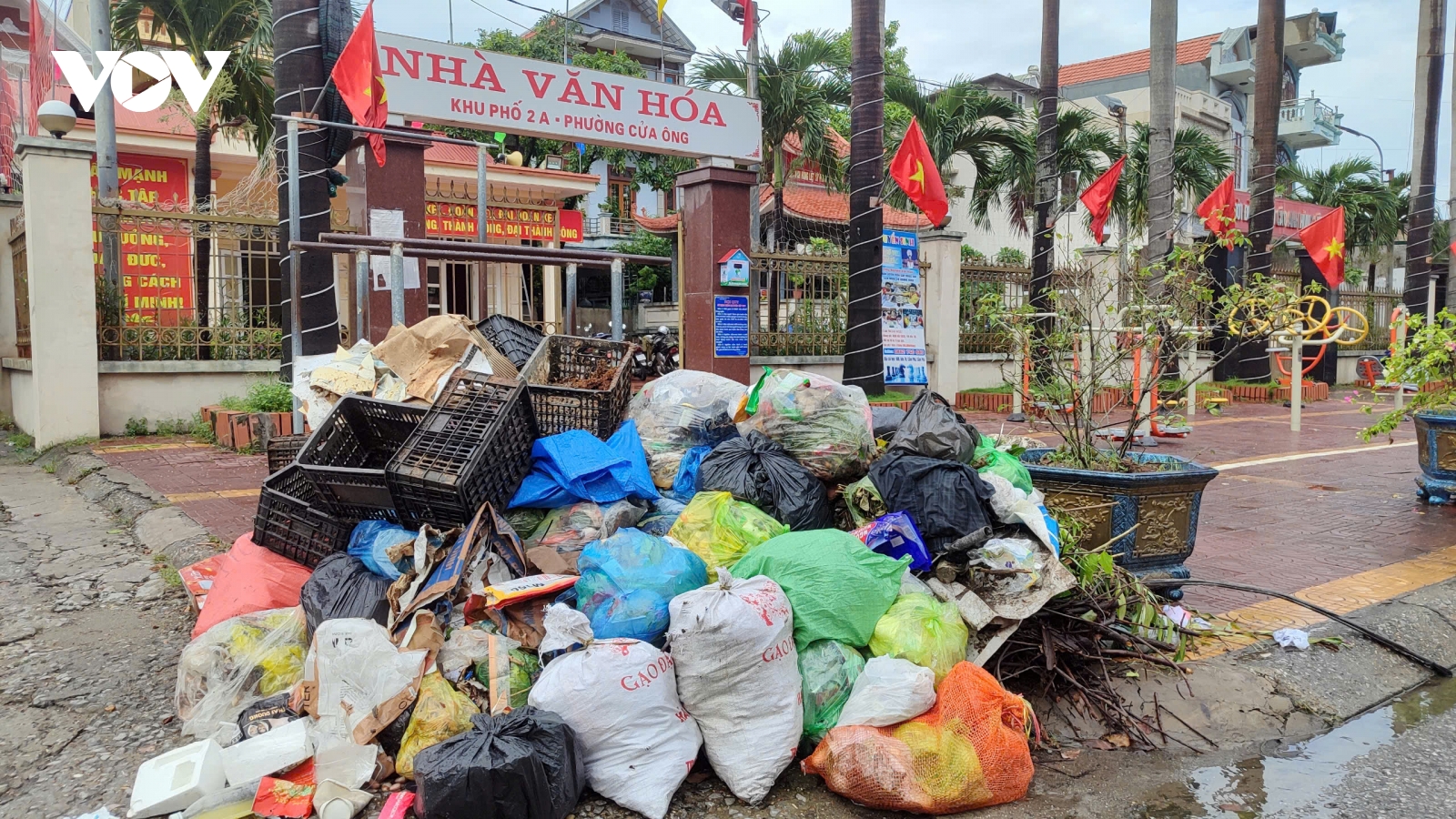 Quảng Ninh: Rác thải sinh hoạt không được thu gom, mùi hôi thối nồng nặc