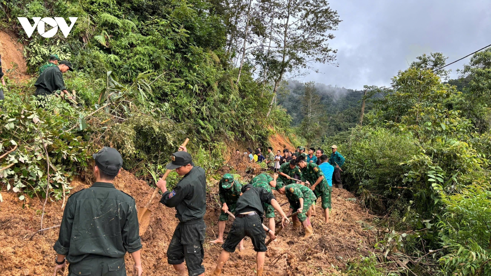 Mưa lũ ở Sơn La: Công an, quân đội giúp dân khắc phục hậu quả thiên tai