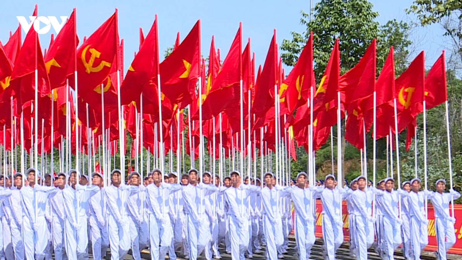 Trung tướng Trương Thiên Tô kiểm tra các khối diễu binh chuẩn bị đại lễ 2/9