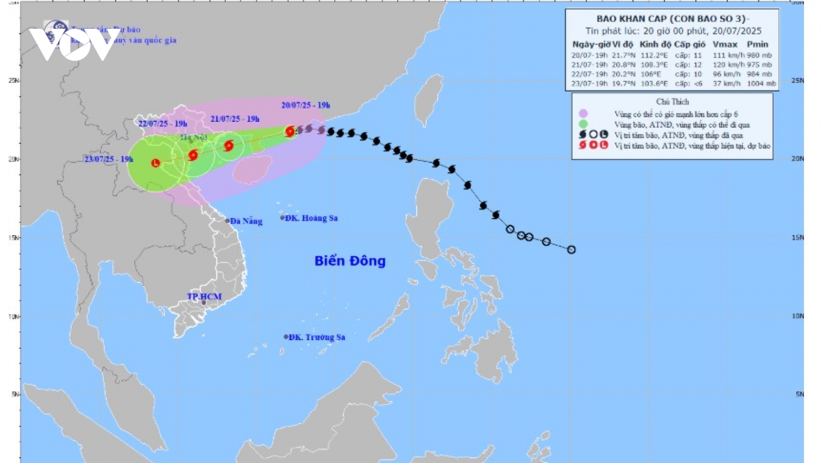 Tin mới nhất về bão số 3: Giật cấp 14, cách Quảng Ninh – Hải Phòng 480km