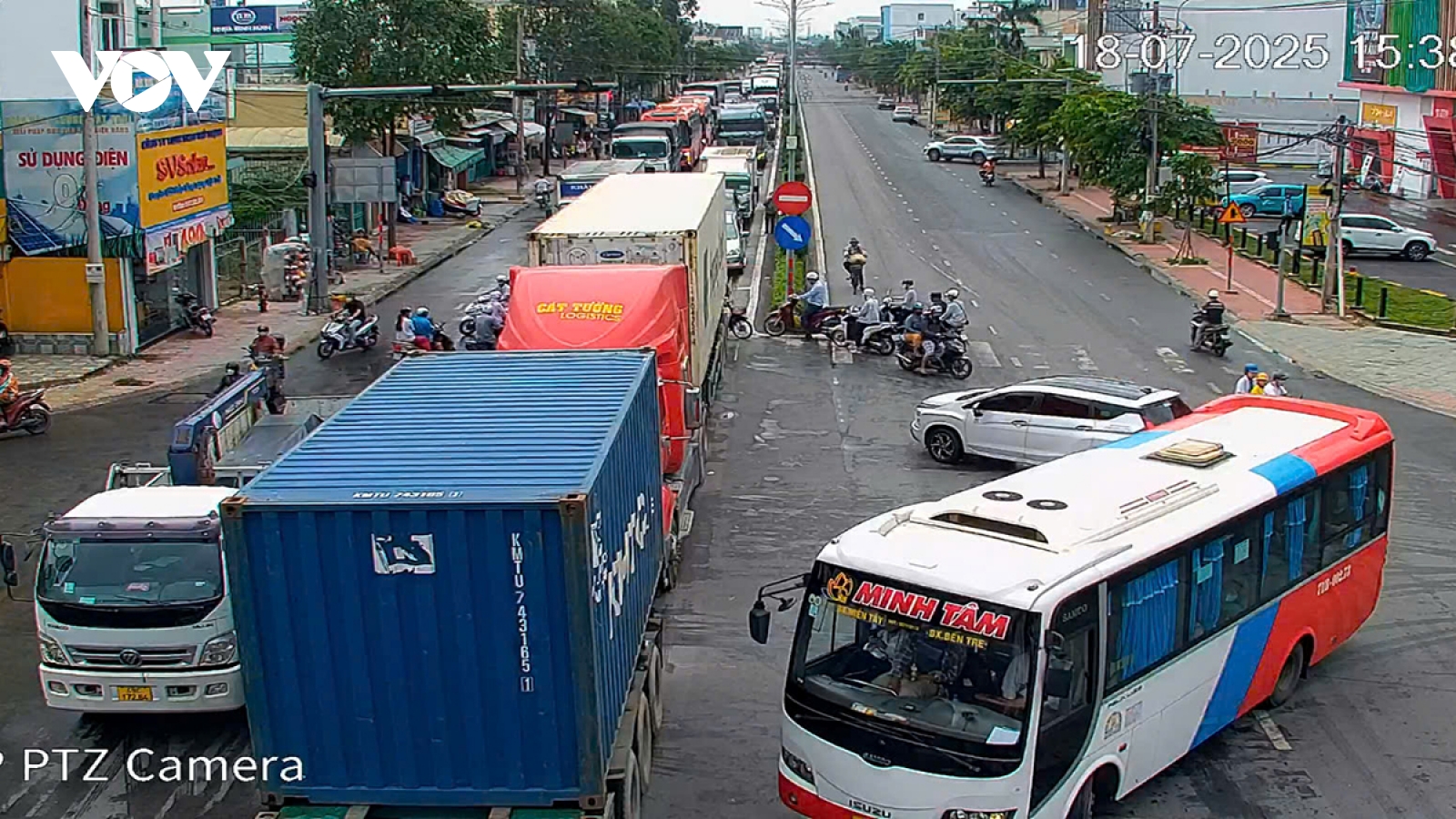 Khu vực cầu Rạch Miễu và phà Rạch Miễu tạm kẹt xe nghiêm trọng