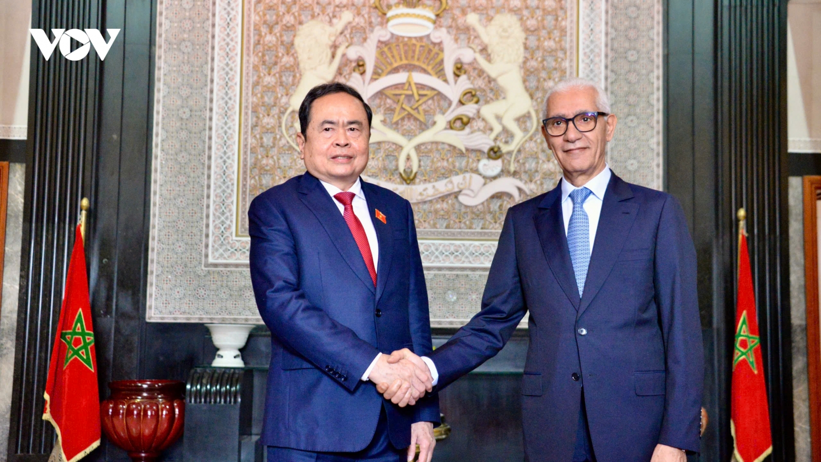 Chủ tịch Quốc hội Trần Thanh Mẫn hội đàm với Chủ tịch Hạ viện Maroc