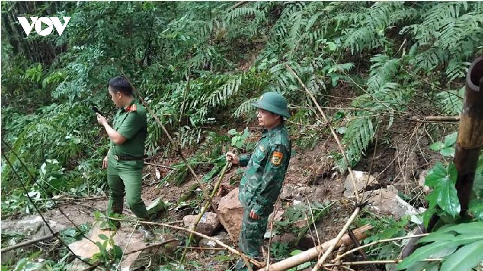 Sạt lở đá tại xã miền núi Thanh Hoá