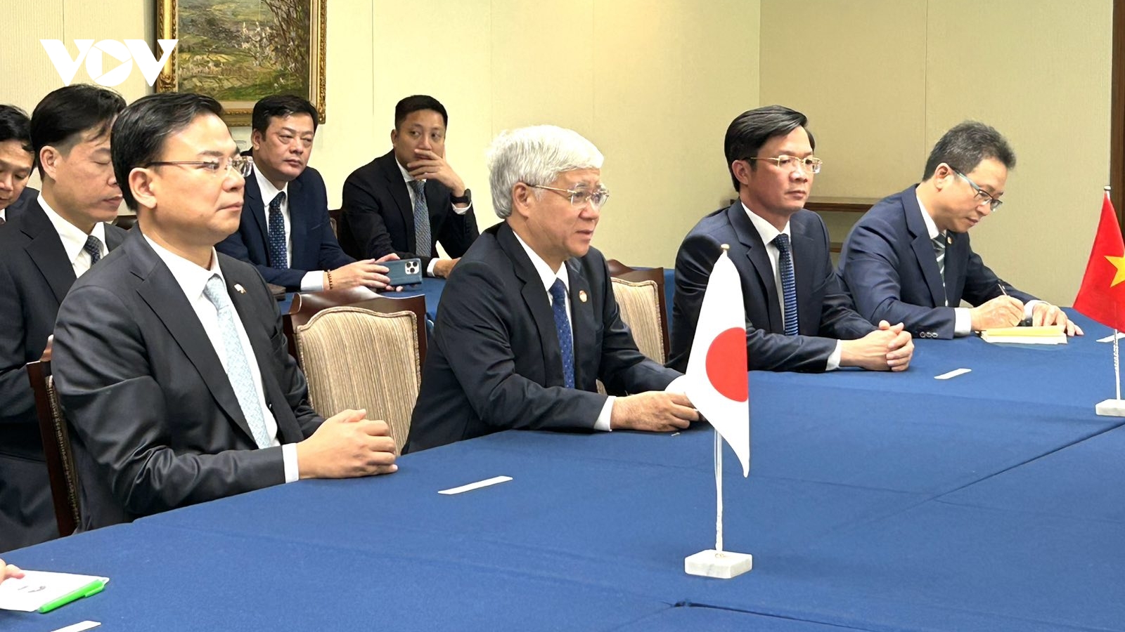 Chủ tịch Ủy ban Trung ương MTTQ Việt Nam gặp Phó Chủ tịch Hạ viện Nhật Bản