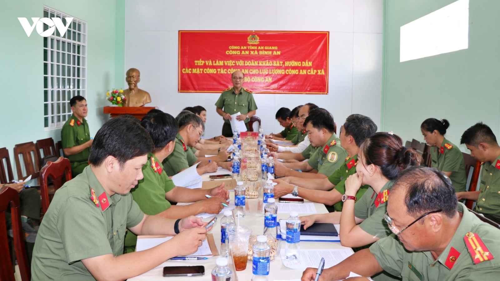 Bộ Công an khảo sát công tác của công an cơ sở tại An Giang