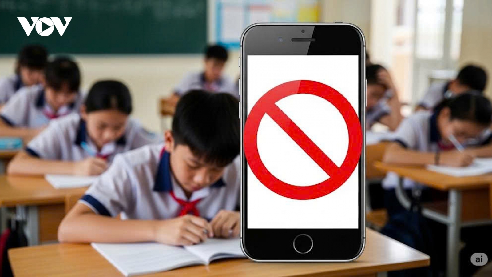 Điện thoại trong trường, làm gì sau lệnh cấm?