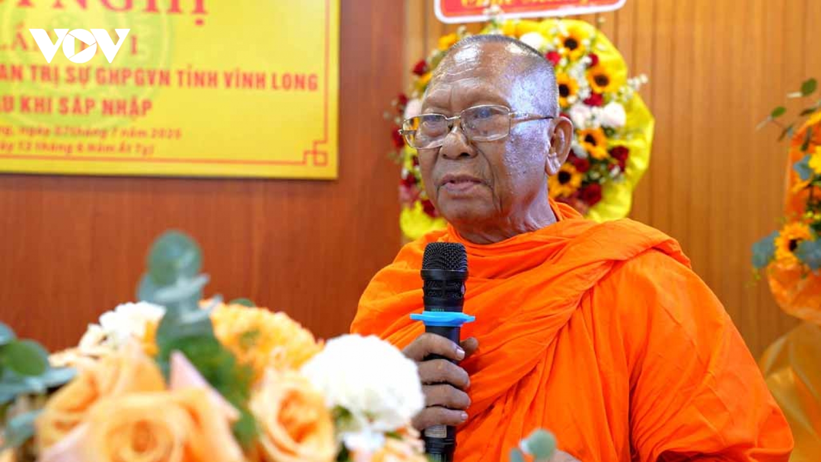 Hòa thượng Thạch Sok Xane giữ chức vụ Trưởng ban Ban Trị sự GHPGVN tỉnh Vĩnh Long