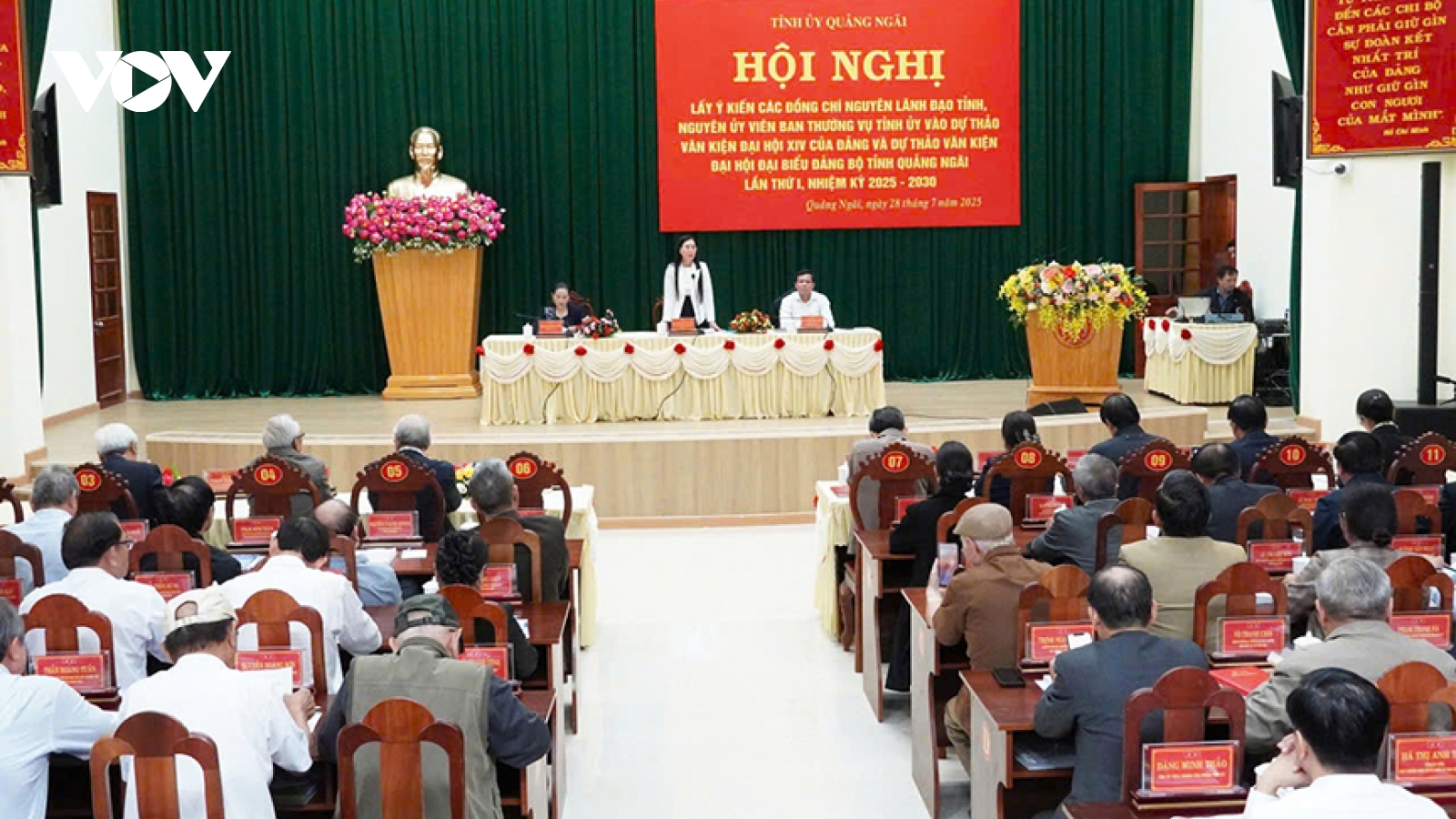 Quảng Ngãi lấy ý kiến về Văn kiện Đại hội đại biểu Đảng bộ tỉnh